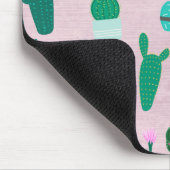 Roze Planten van de Zuidwestelijke Cacti Cactus Muismat (Hoek)