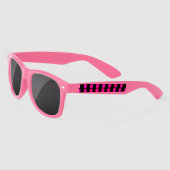 Roze plastic zonnebril (Links)