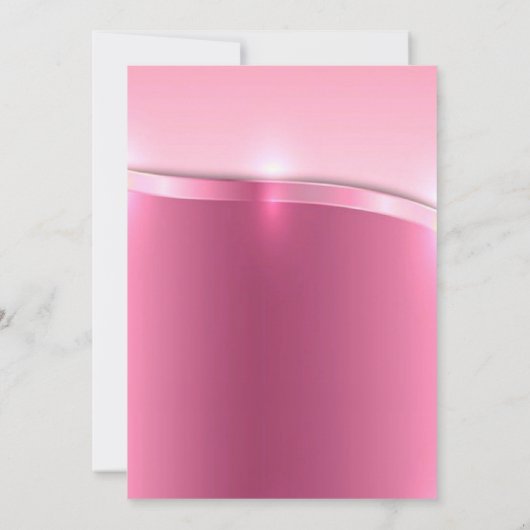 ROZE PLATINA BRUILOFT BAND UITNODIGING (Achterkant)