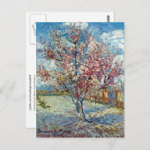 Roze platte structuur Van Gogh Fine Art Briefkaart (Voorkant / Achterkant)