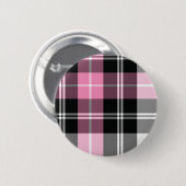 roze pleister ronde button 5,7 cm (Voorkant /achterkant)