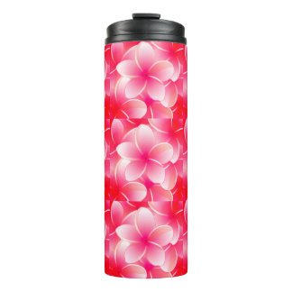 Roze Plumeria Thermosbeker