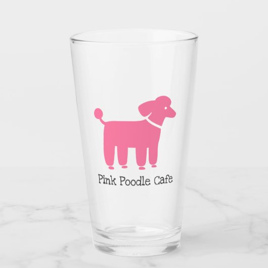 Roze Poedel gepersonaliseerd | Hondenliefhebber Dr Glas (Voorkant)