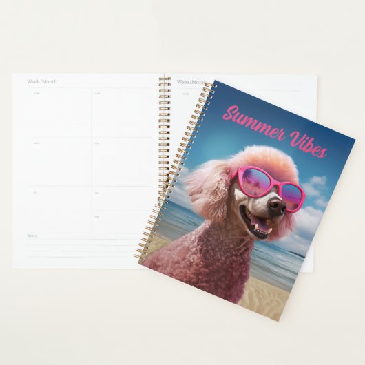 Roze Poedel Tropisch Paradijs Leuke Planner (Display)