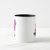 Roze poel en skateboard mok (Midden)