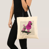 Roze poel en skateboard tote bag (Voorkant (product))