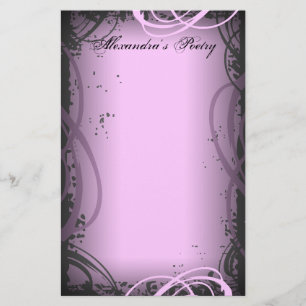 -roze poëzie briefpapier