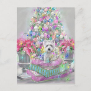 Roze Poinsettias Briefkaart