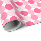 Roze poka Dots Cadeaupapier (Rol Hoek)