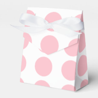 Roze poka Dots Design Favor Box Bedankdoosjes