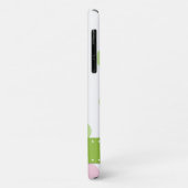 Roze poka Dots, Green Polka Dots, Monogram Case-Mate iPhone Case (Achterkant/links)