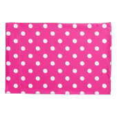 Roze poka Dots Kussensloop (Achterkant-Links)