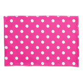 Roze poka Dots Kussensloop (Voorkant-Links)