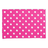 Roze poka Dots Kussensloop (Voorkant-Rechts)