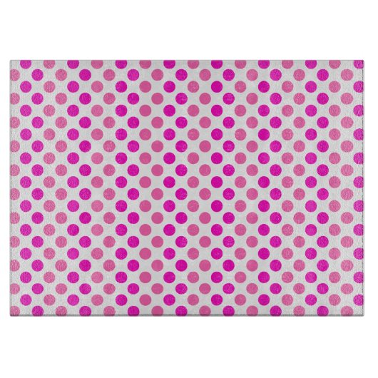 Roze poka Dots Snijplank (Voorkant)