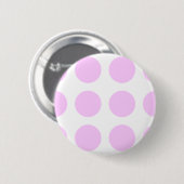 Roze poka Spots Ronde Button 5,7 Cm (Voorkant /achterkant)