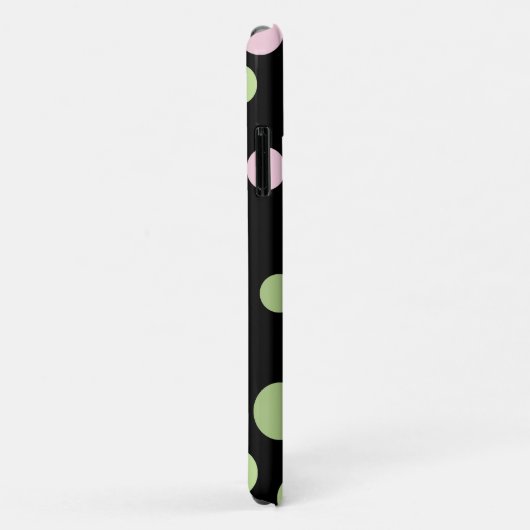 Roze pokadots, groene pokadots, Stippen, gedopt Case-Mate iPhone Case (Achterkant/rechts)