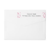 Roze pokadots, poolvlek, Stippen, gedopt (Achterkant)