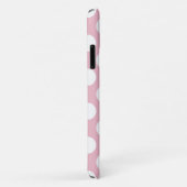Roze pokadots, poolvlek, Stippen, gedopt Case-Mate iPhone Case (Achterkant/rechts)