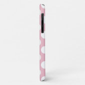 Roze pokadots, poolvlek, Stippen, gedopt Case-Mate iPhone Case (Achterkant/links)