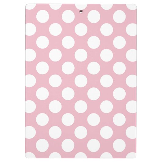 Roze pokadots, poolvlek, Stippen, gedopt Klembord (Achterkant)