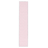 Roze pokadots, poolvlek, Stippen, gedopt Medium Tafelloper (Voorkant)