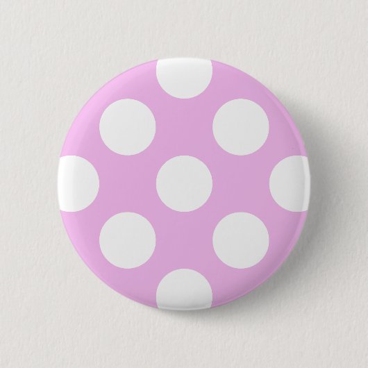Roze pokadots, poolvlek, Stippen, gedopt Ronde Button 5,7 Cm (Voorkant)