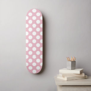 Roze pokadots, poolvlek, Stippen, gedopt Skateboard