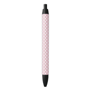 Roze pokadots, poolvlek, Stippen, gedopt Zwarte Inkt Pen