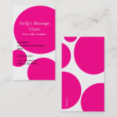 Roze poladot profiel Visitekaartje (Voorkant / Achterkant)
