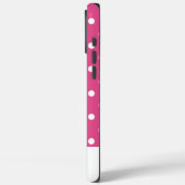  roze polaire dot Case-Mate iPhone case (Achterkant / Links)