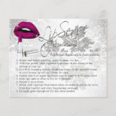 Roze polaire dot Lips Instruction Flyer (Voorkant)