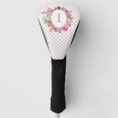 Roze polaire stippen en drijvende Hoesjes Golfheadcover (Voorkant)