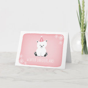 Roze Polar Beer Winter Onederland Eerste Verjaarda