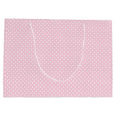 Roze polka dot groot cadeauzakje (Achterkant)
