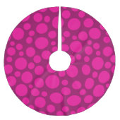 Roze polka dot kerstboom rok (Voorkant)