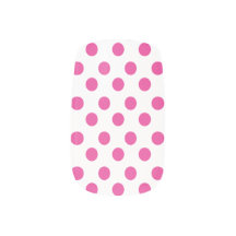 Roze Polka Dot - Minx Nail Art Decals