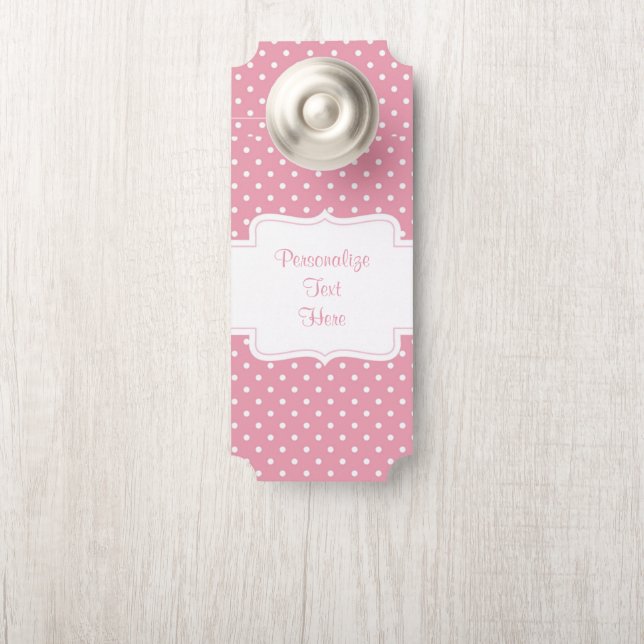  & Roze Polka Dot  Room (Op knop)