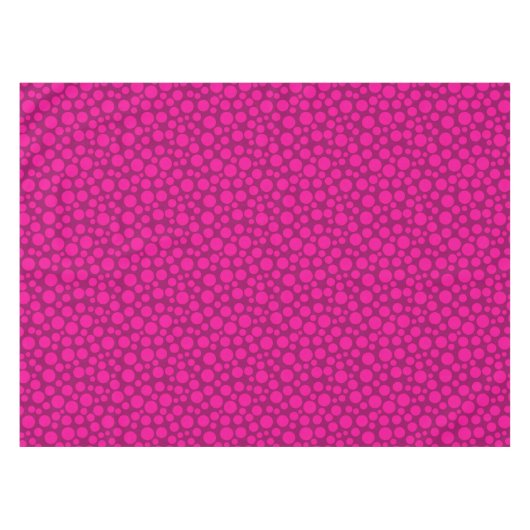 Roze polka dot tafelkleed (Voorkant (Horizontaal))