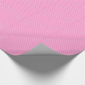 Roze polka dot wrappapier cadeaupapier (Hoek)