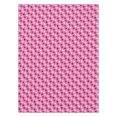 Roze Polka Dots Lace Hearts Tafelkleed (Voorkant)