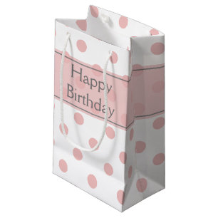Roze Polka Dots Verjaardag Klein Cadeauzakje