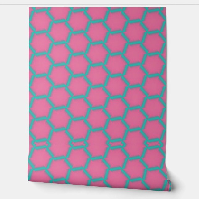 roze polka dotsCustom Wallpaper 2' x 4', NullValue Behang (Afrollen)