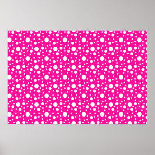 Roze Polka-stippen downloaden Poster