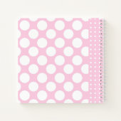 Roze Polkadot Name Planner Notitieboek (Achterkant)