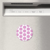 Roze Polkadots Magneet (Insitu (Vaatwasser))