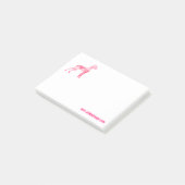 Roze Polygoon Dogge Post-it Notities Post-it® Notes (Schuin)