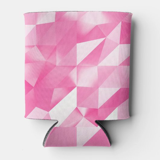Roze polygoonachtergrond: abstracte 3D-rendering Blikjeskoeler (Voorkant)