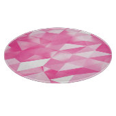 Roze polygoonachtergrond: abstracte 3D-rendering Snijplank (Hoek)