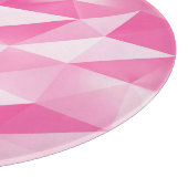 Roze polygoonachtergrond: abstracte 3D-rendering Snijplank (Hoek)